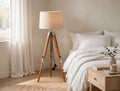 Nishaara’s Minimalist Tripod Floor Lamp with Linen Shade
