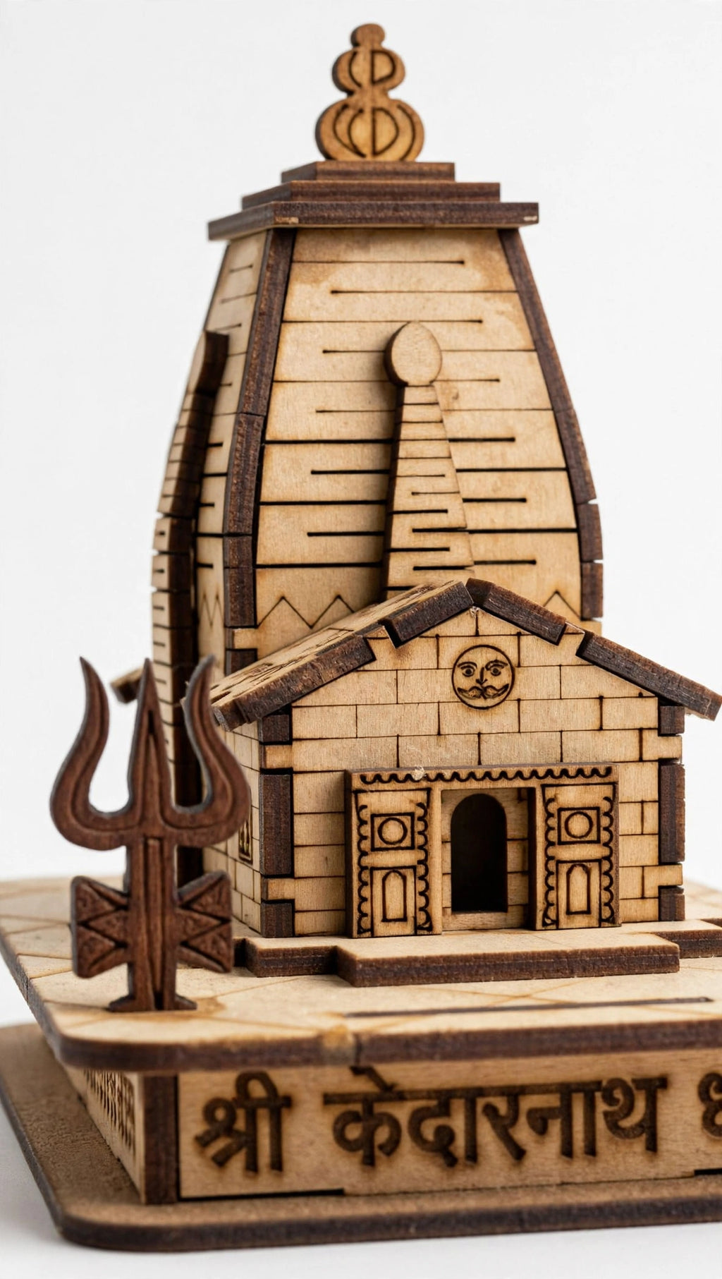 Shri Kedarnath Dham – Handcrafted Wooden Temple Replica