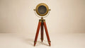 Nishaara's Maritime Heritage – Brass Nautical Spotlight Floor Lamp on Teak Tripod