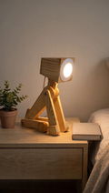 Nishaara’s “Vaastu” Wooden Pup LED Lamp